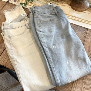 Two pairs of girls old navy ballerina crop jeggings